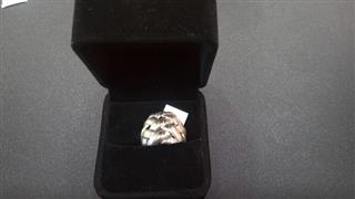 Lady's Silver Ring 925 Silver 6g Size:5.75